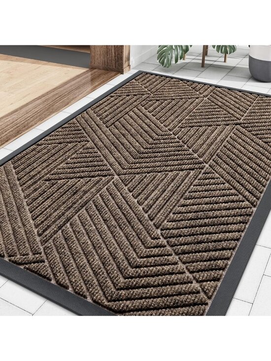 Other - Heavy Duty Natural Rubber Doormat, Low Profile Entry Mat, Dirt Trap, Easy Clean